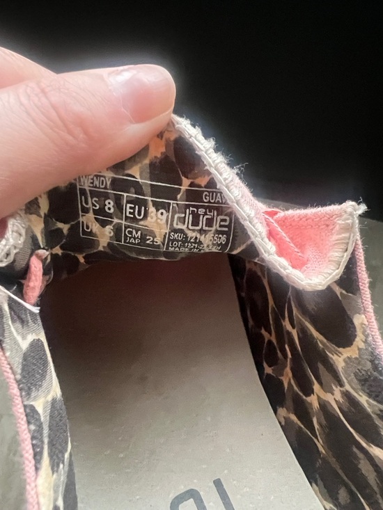 Hey Dude Coral Pink Canvas Loafers - Picture 6 of 6